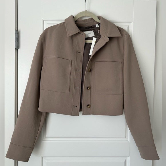 Aritzia Wilfred Little Cropped Jacket-Crepette Size 6 - Picture 6 of 8